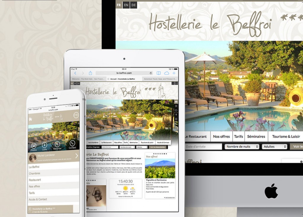 site internet webdesign hôtels